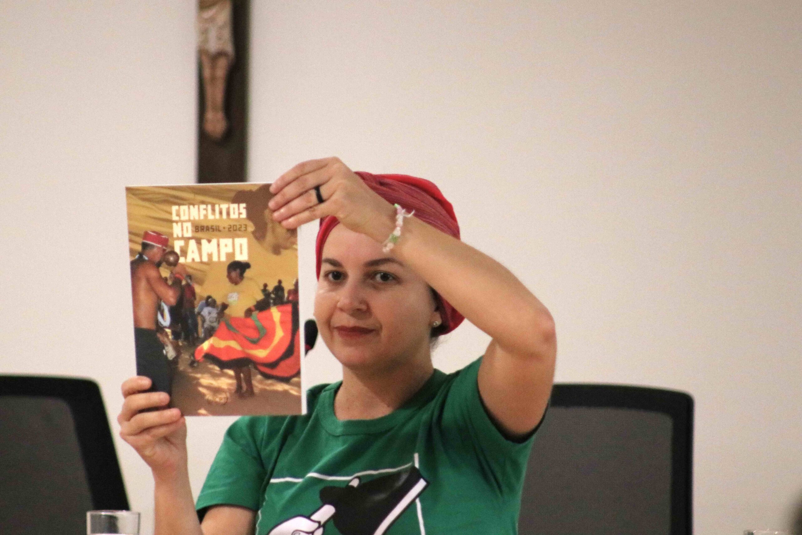 Lançamento do Caderno Conflitos no Campo 2023. | Foto: Osnilda Lima/Cepast-CNBB